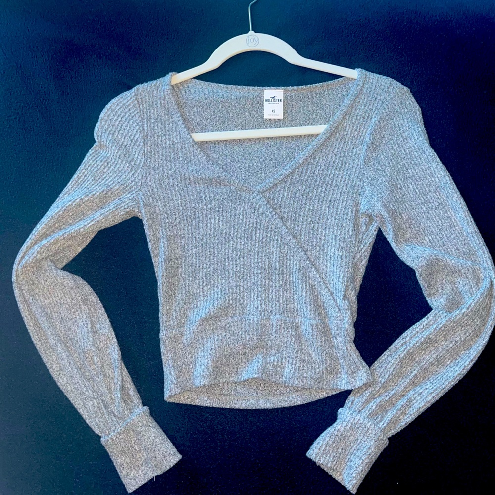 Gray long sleeve from Hollister